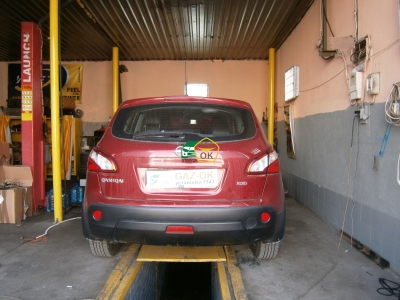 Установка ГБО на авто Nissan Qashqai газ на машину Gaz Ok Газ ОК Киев